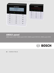 Bosch AMAX panel 3000 Installation Manual