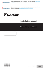 Daikin ATXF35E Installation Manual