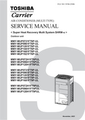 Toshiba MMY-MUP1681FT9P-UL Service Manual