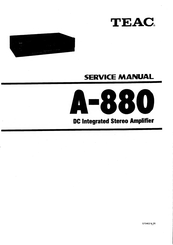 Teac A-880 Service Manual