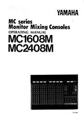 Yamaha MC-Series Operating Manual