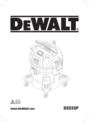 DeWalt DXV20P Original Instructions Manual
