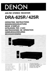 Denon DRA-625R Operating Instructions Manual
