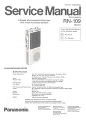 Panasonic RN-109 Service Manual