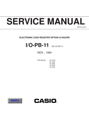 Casio I/O-PB-11 Service Manual