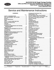 Carrier 48JCG 04-06 Series Service And Maintenance Instructions