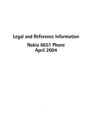 Nokia 6651 Manual