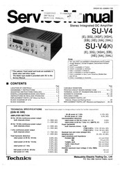 Technics SU-V4XAL Service Manual