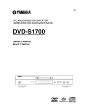 Yamaha DVD-S1700 Owner's Manual