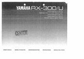 Yamaha RX-300U Owner's Manual