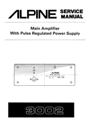 Alpine 3002 Service Manual