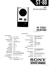 Sony ST-88 Service Manual