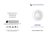 Grandstream Networks GWN7665 Quick Installation Manual