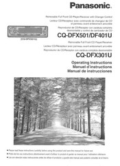 Panasonic CQ-DFX501 Operating Instructions Manual
