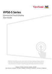 ViewSonic IFP7550-5F User Manual