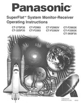 Panasonic SuperFlat CT-F3393 Operating Instructions Manual