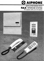 Aiphone RAX-8 Installation Manual