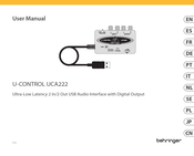 Behringer U-CONTROL UCA222 User Manual