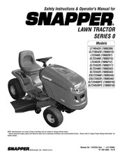 Snapper CLT24520 (7800317) Safety Instructions And Operator's Manual