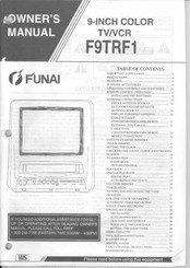 FUNAI F9TRF1 Owner's Manual