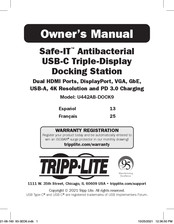 Tripp Lite Safe-IT U442AB-DOCK9 Owner's Manual