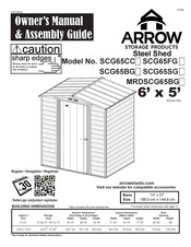 Arrow Storage Products SCG65FG Series Owner's Manual & Assembly Manual