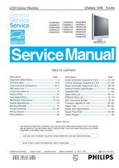 Philips 190S6FS/27 Service Manual