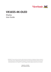 ViewSonic VX1655-4K-OLED User Manual
