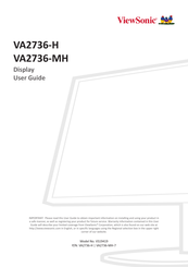 ViewSonic VA2736-MH User Manual