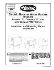 Hatco C-6 Installation And Operating Manual