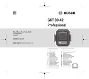 Bosch Professional GCT 30-42 Original Instructions Manual