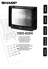 Sharp 70ES-03SN Operation Manual