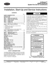 Carrier AIRSTREAM 42BVE16 Installation, Start-Up And Service Instructions Manual