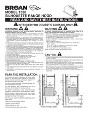 Broan Elite 1530 Instructions Manual
