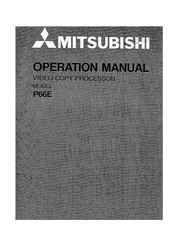 Mitsubishi P66E Operation Manual
