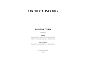 Fisher & Paykel OB24SMPTNG1 Installation Manual