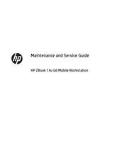 HP ZBook 14u G6 Maintenance And Service Manual
