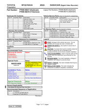 Toyota CAMRY PT949-08210 Manual