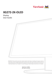 ViewSonic XG272-2K-OLED User Manual