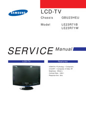 Samsung LE23R71W Service Manual