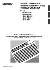 Danby DAC12344DE Owner's Instructions Manual