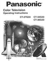 Panasonic CT-36G33 Operating Instructions Manual