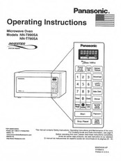 Panasonic Inverter NN-T790SA Operating Instructions Manual