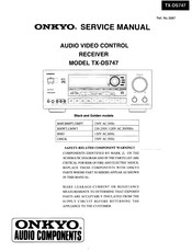 Onkyo TX-DS747 Service Manual