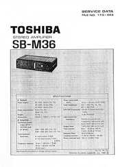 Toshiba SB-M36 Service Data