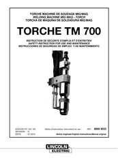 Lincoln Electric TORCHE TM 700 Safety Instruction For Use And Maintenance