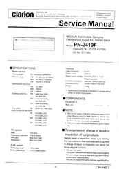 Clarion PN-2419F Service Manual