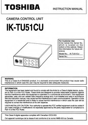 Toshiba IK-TU51CU Instruction Manual