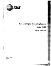 AT&T 1182 Owner's Manual