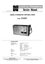 Panasonic R-1037 Service Manual